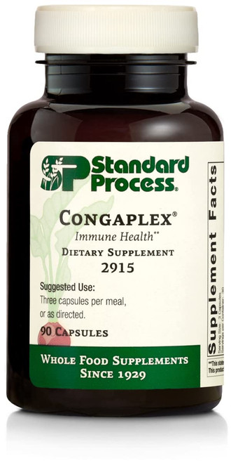 Standard Process Congaplex - Thymus Gland Support Supplement - Support Immune Health with Calcium Lactate, Magnesium, Vitamin C & Vitamin A - Immune System Aid with Mushroom Powder - 90 Capsules Standard Process Congaplex - Thymus Gland Support Supplement - Support Immune Health with Calcium Lactate, Magnesium, Vitamin C & Vitamin A - Immune System Aid with Mushroom Powder - 90 Capsules