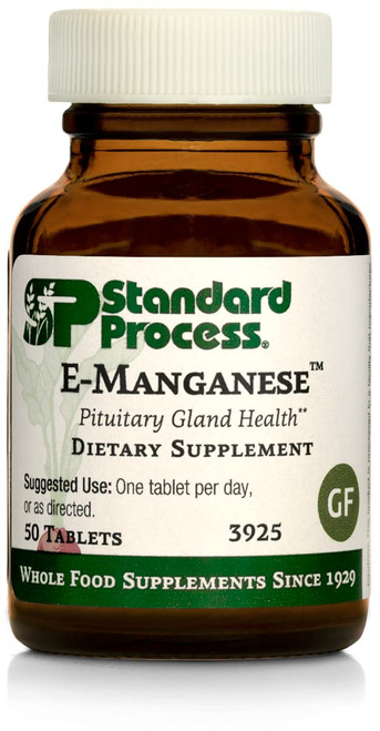 Standard Process E-Manganese - Pituitary Supplements - Pituitary Gland Supplements with Calcium Lactate, Ascorbic Acid, Calcium, Magnesium Citrate, Vitamin E, and Honey - 50 Tablets Standard Process E-Manganese - Pituitary Supplements - Pituitary Gland Supplements with Calcium Lactate, Ascorbic Acid, Calcium, Magnesium Citrate, Vitamin E, and Honey - 50 Tablets