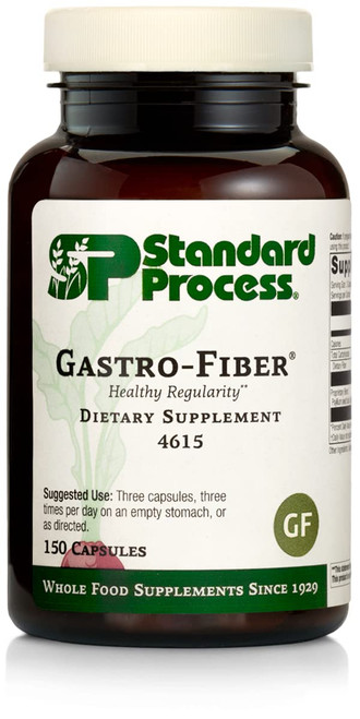 Standard Process Gastro-Fiber - Whole Food Digestion and Digestive Health, Indigestion, and Cramps with Collinsonia Root, Apple Pectin, and Fennel Seed - 150 Capsules Standard Process Gastro-Fiber - Whole Food Digestion and Digestive Health, Indigestion, and Cramps with Collinsonia Root, Apple Pectin, and Fennel Seed - 150 Capsules