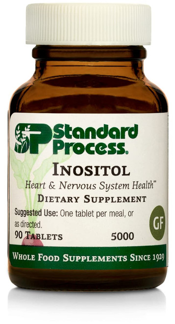 Standard Process Inositol - Whole Food Nervous System Supplements, Heart Health and Liver Support with Inositol Powder - Vegetarian, Gluten Free - 90 Tablets Standard Process Inositol - Whole Food Nervous System Supplements, Heart Health and Liver Support with Inositol Powder - Vegetarian, Gluten Free - 90 Tablets