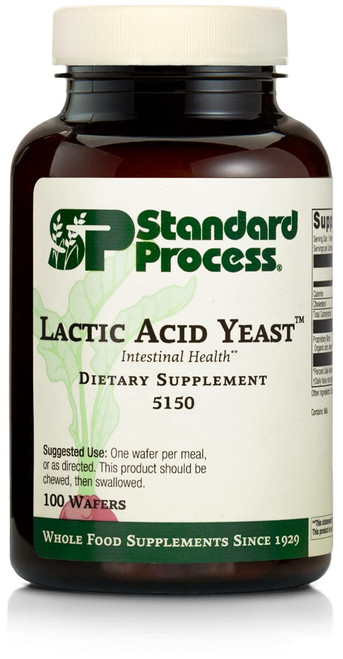 Standard Process Lactic Acid Yeast - Whole Food GI, Digestion and Digestive Health, Saccharomyces cerevisiae - 100 Wafers Standard Process Lactic Acid Yeast - Whole Food GI, Digestion and Digestive Health, Saccharomyces cerevisiae - 100 Wafers