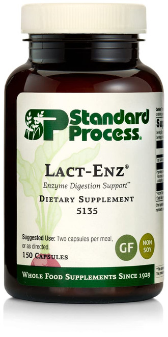 Standard Process Lact-ENZ - Whole Food Immune Support, Digestion and Digestive Health with Bifidobacterium Longum, Cellulase, Protease, Amylase, Lipase, Maltodextrin and More - 150 Capsules Standard Process Lact-ENZ - Whole Food Immune Support, Digestion and Digestive Health with Bifidobacterium Longum, Cellulase, Protease, Amylase, Lipase, Maltodextrin and More - 150 Capsules