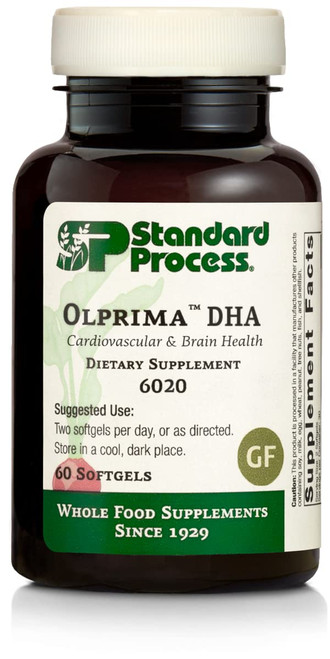 Standard Process Olprima DHA - Whole Food Cognitive Health, Brain Health and Heart Health, Astaxanthin, DPA and DHA with Omega 3 Tuna Fish Oil and Rosemary - Gluten Free - 60 Softgels Standard Process Olprima DHA - Whole Food Cognitive Health, Brain Health and Heart Health, Astaxanthin, DPA and DHA with Omega 3 Tuna Fish Oil and Rosemary - Gluten Free - 60 Softgels