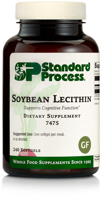 Standard Process Soybean Lecithin - Whole Food Cognitive Health, Brain Health and Brain Support, Liver Support with Soybean Lecithin - Gluten Free - 240 Softgels Standard Process Soybean Lecithin - Whole Food Cognitive Health, Brain Health and Brain Support, Liver Support with Soybean Lecithin - Gluten Free - 240 Softgels