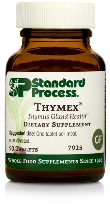 Standard Process Thymex - Whole Food Cholesterol, Thymus Supplement and Immune Support Supplement with Vitamin C, Magnesium Citrate, and Calcium Lactate - Gluten Free - 90 Tablets Standard Process Thymex - Whole Food Cholesterol, Thymus Supplement and Immune Support Supplement with Vitamin C, Magnesium Citrate, and Calcium Lactate - Gluten Free - 90 Tablets