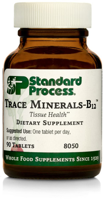 Standard Process Trace Minerals-B12 - Whole Food Spleen, Bone Health, Immune Support, Metabolism and Thyroid Support with Manganese, Kelp, Iodine, Copper, Vitamin B12, Zinc, and Iron - 90 Tablets Standard Process Trace Minerals-B12 - Whole Food Spleen, Bone Health, Immune Support, Metabolism and Thyroid Support with Manganese, Kelp, Iodine, Copper, Vitamin B12, Zinc, and Iron - 90 Tablets