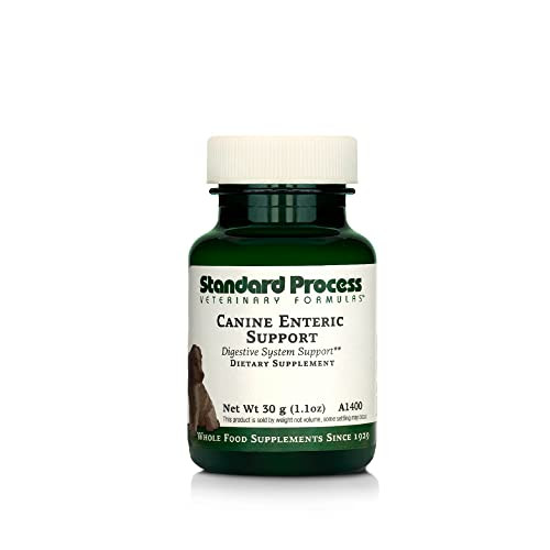 Standard Process Canine Enteric Support - Digestive System Support for Dogs - Nutritional Dog Supplement for Gut Health Support - Canine Supplement Formula to Aid Healthy Digestion - 30 g Standard Process Canine Enteric Support - Digestive System Support for Dogs - Nutritional Dog Supplement for Gut Health Support - Canine Supplement Formula to Aid Healthy Digestion - 30 g