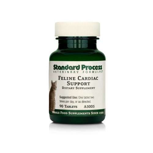 Standard Process Feline Cardiac Support - Cardiovascular System Supplement for Felines - Dietary Cat Supplement to Support Heart Health & Function - Nutritional Tablet Supplement - 90 Tablets Standard Process Feline Cardiac Support - Cardiovascular System Supplement for Felines - Dietary Cat Supplement to Support Heart Health & Function - Nutritional Tablet Supplement - 90 Tablets