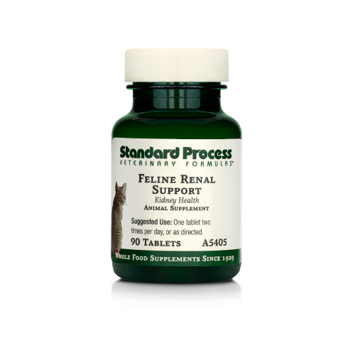 Standard Process Feline Renal Support - Cat Supplement to Support Kidney & Urinary Health - Cat Supplies with Whole Food Ingredients - Feline Supplement for Kidney Function Support - 90 Tablets Standard Process Feline Renal Support - Cat Supplement to Support Kidney & Urinary Health - Cat Supplies with Whole Food Ingredients - Feline Supplement for Kidney Function Support - 90 Tablets