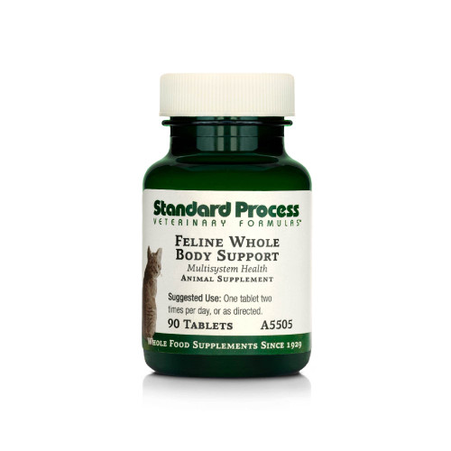 Standard Process Feline Whole Body Support - Nutritional Cat Supplement for Multisystem Support - Feline Daily Maintenance Supplement - 90 Tablets Standard Process Feline Whole Body Support - Nutritional Cat Supplement for Multisystem Support - Feline Daily Maintenance Supplement - 90 Tablets