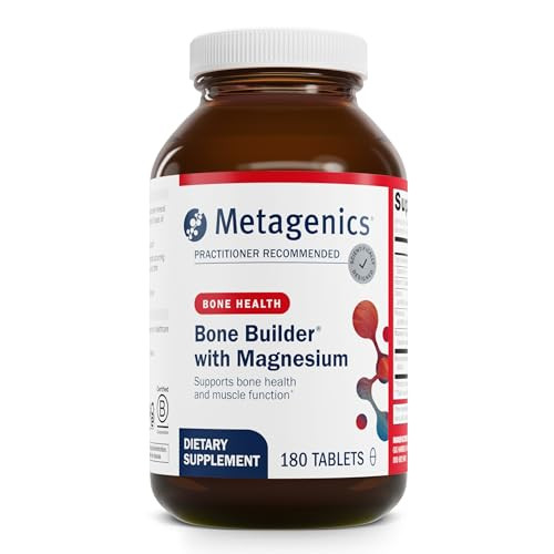Metagenics Bone Builder with Magnesium - Bone Support Supplement* - Comprehensive Mineral Support* - with Calcium, Vitamin D & Magnesium - Non-GMO - Gluten-Free - 180 Tablets Metagenics Bone Builder with Magnesium - Bone Support Supplement* - Comprehensive Mineral Support* - with Calcium, Vitamin D & Magnesium - Non-GMO - Gluten-Free - 180 Tablets