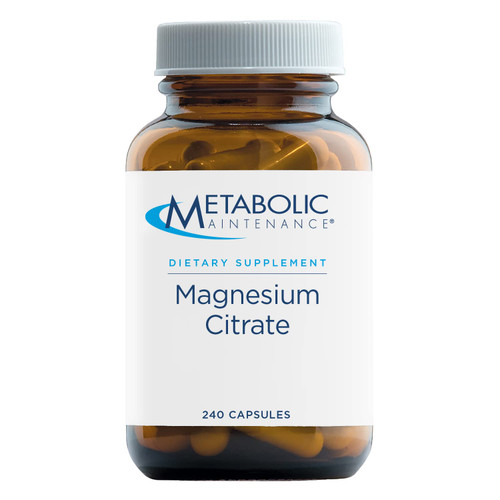 Metabolic Maintenance Magnesium Citrate Capsules - Magnesium Supplement for Calm, Sleep, Muscle & GI Support - Magnesium Citrate Supplement with Vitamin C (240 Capsules) Metabolic Maintenance Magnesium Citrate Capsules - Magnesium Supplement for Calm, Sleep, Muscle & GI Support - Magnesium Citrate Supplement with Vitamin C (240 Capsules)