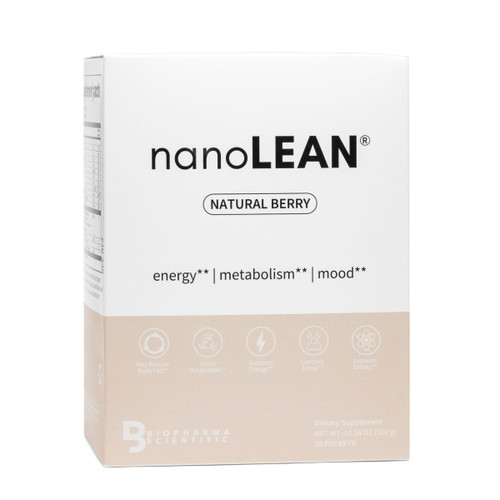 Biopharma Scientific NanoLean Natural Weight Management and Healthy Energy Drink | Natural Berry Flavor| 30 Servings | Fat Burning, Increased Metabolism | Ashwagandha, Green Tea Biopharma Scientific NanoLean Natural Weight Management and Healthy Energy Drink | Natural Berry Flavor| 30 Servings | Fat Burning, Increased Metabolism | Ashwagandha, Green Tea