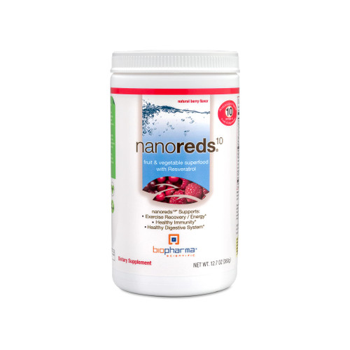 Biopharma Scientific Nanoreds: Reds Superfood Fruit & Vegetable Powder Smoothie Mix for Digestive Health & Immunity with Antioxidants, VitaminC, Elderberry, Pomegranate, Berry Flavor, 30 Servings Biopharma Scientific Nanoreds: Reds Superfood Fruit & Vegetable Powder Smoothie Mix for Digestive Health & Immunity with Antioxidants, VitaminC, Elderberry, Pomegranate, Berry Flavor, 30 Servings