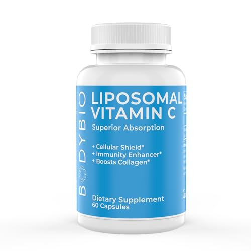 BodyBio Liposomal Vitamin C 60 Capsules | Powerful Immune Support | Maximum Absorption for Cell Support | Super Antioxidant | Pure Ascorbic Acid | Ultimate Vitamin C BodyBio Liposomal Vitamin C 60 Capsules | Powerful Immune Support | Maximum Absorption for Cell Support | Super Antioxidant | Pure Ascorbic Acid | Ultimate Vitamin C