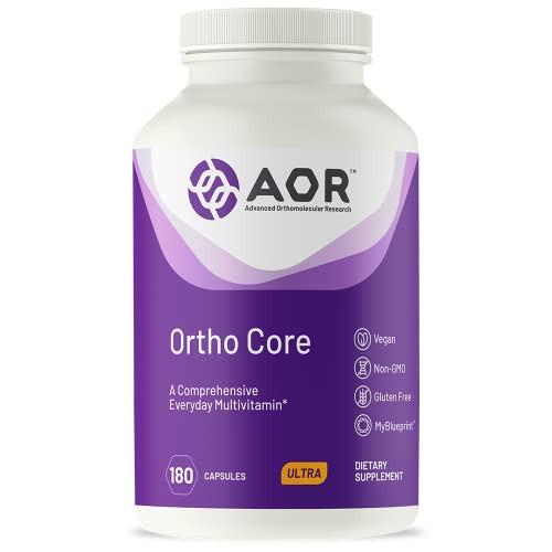 AOR, Ortho Core, Nutritional Support for Foundational Health and Energy, Multivitamin and Mineral Supplement, Vegan, 30 servings (180 capsules) AOR, Ortho Core, Nutritional Support for Foundational Health and Energy, Multivitamin and Mineral Supplement, Vegan, 30 servings (180 capsules)