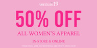 Find Your New Look for Less: 50% Off at venture19