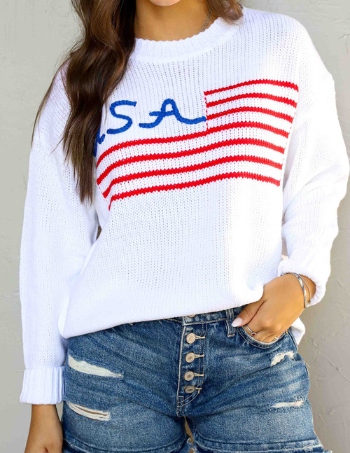 Mainstrip USA Flag Sweater 