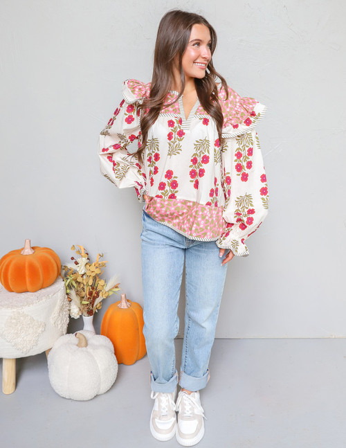 Entro Ruffle Romance Top 