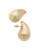 Canvas Style Icon Puffed Teardrop Stud Earrings 