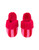 Shiraleah Red & Pink Felicity Stripe Slippers  Shiraleah Red & Pink Felicity Stripe Slippers