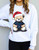 Jerzees Christmas Santa Bear Crewneck 