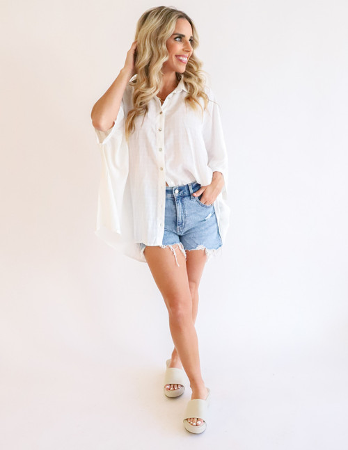 Entro Happy Hour Oversized Button Down 