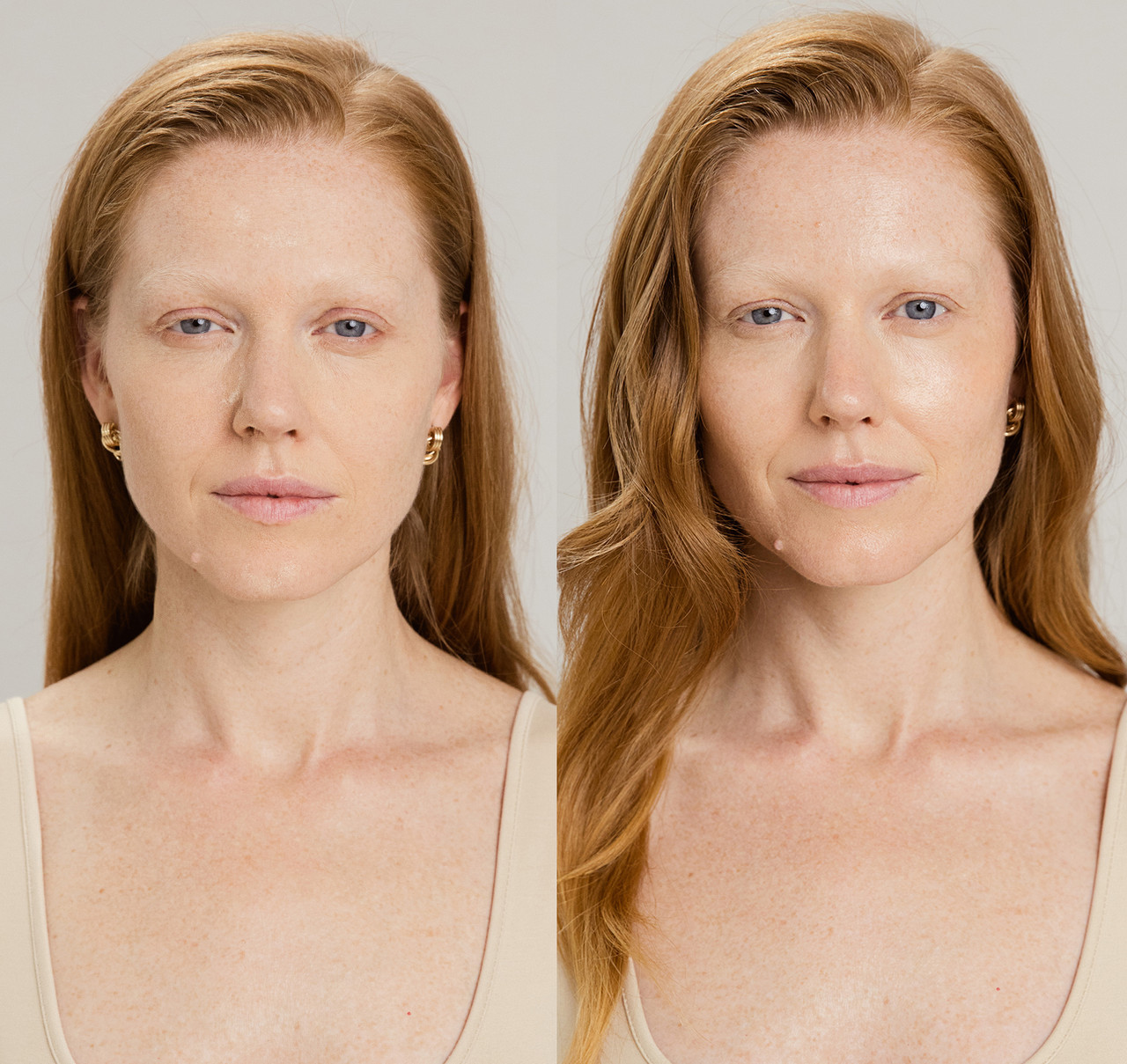 Before and after daily moisturizer