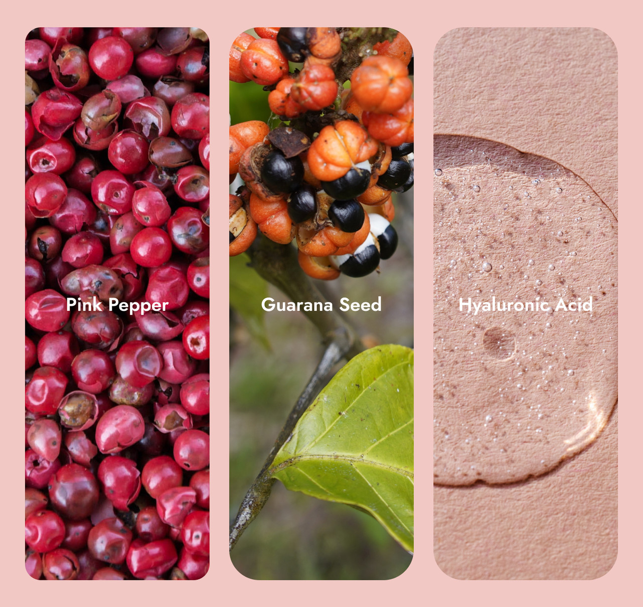Cream Pink Pepper, Guarana, Hyaluronic Acid