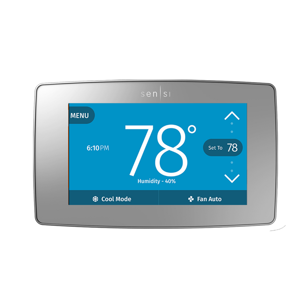 Sensi thermostat set to 78 degrees cooling