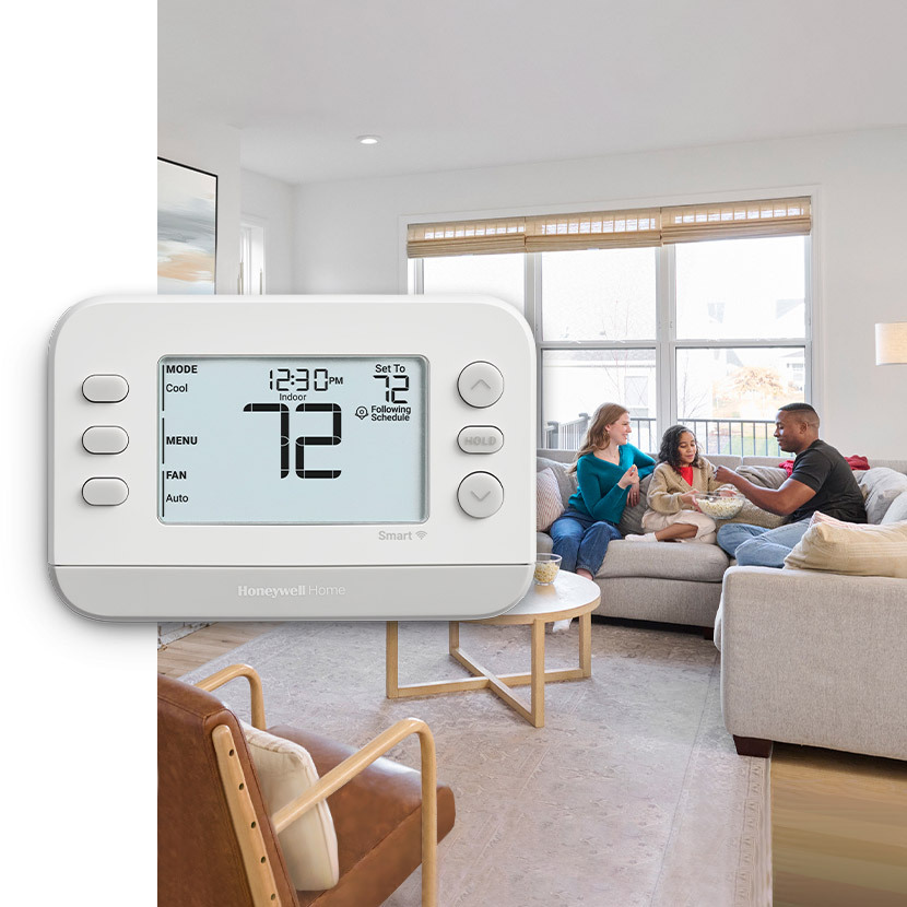Honeywell Home X2S Smart Thermostat on wall in home