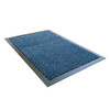 Ultralux Indoor Entrance Mat | Polypropylene Fibers and Anti-Slip Vinyl Backed Entry Rug Doormat | Blue 