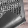 Ultralux Indoor Entrance Mat | Polypropylene Fibers and Anti-Slip Vinyl Backed Entry Rug Doormat | Gray
