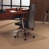  Cleartex Ultimat Corner Workstation Chair Mat for Low and Medium Pile Carpets (up to 1/2") | Clear Polycarbonate | Size 48" x 60" 