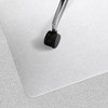 Marvelux Polypropylene Foldable Chair Mat for Low Pile Carpets and Carpet Tiles (1/4" Thick or Less) | White Office Carpet Protector | Rectangular | Eco-Friendly