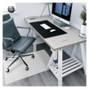  Marvelux Anti-Slip Polypropylene Foldable Chair Mat for Hard Floors | White Office Floor Protector with Non-Slip Backing | Rectangular Floor Protector | Eco-Friendly 