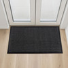 Ultralux Non-Slip PVC Mesh Door Mat Gray & Black, Heavy Duty 3D Dirt Trapper Doormat, Indoor Outdoor Dirt Barrier Scraper Entrance Mat for Front and Back Doors