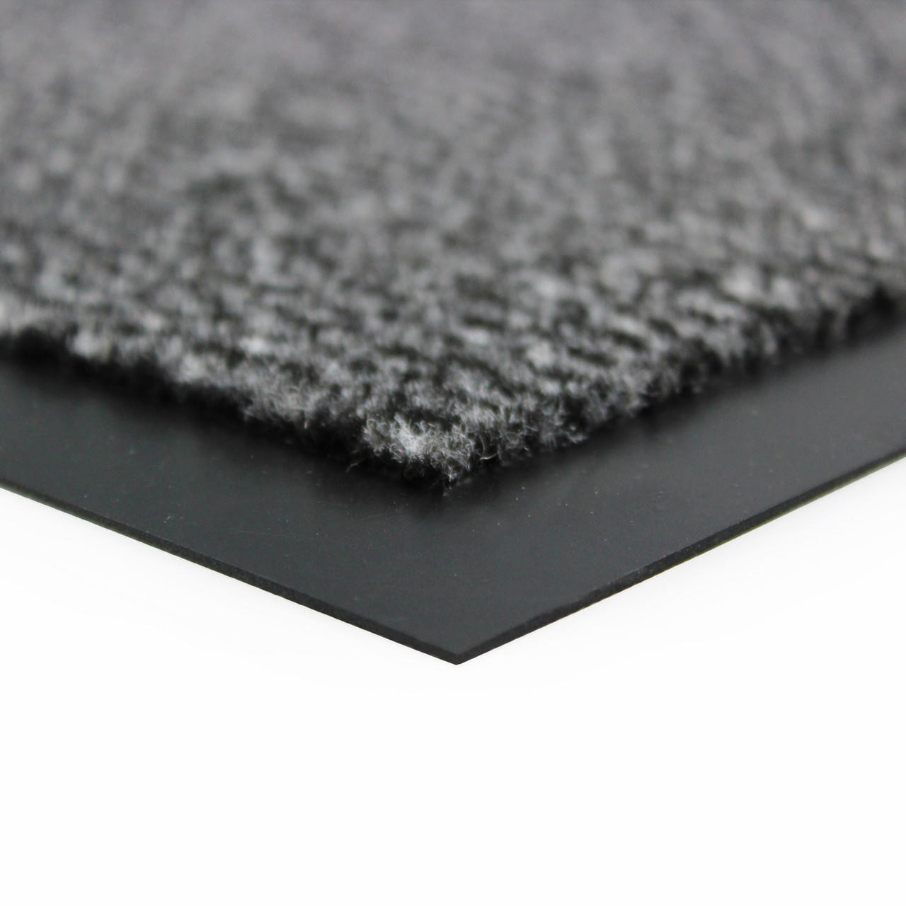 Ultralux Indoor Entrance Mat, Polypropylene Fibers and Anti-Slip Vinyl  Backed Entry Rug Doormat, Gray