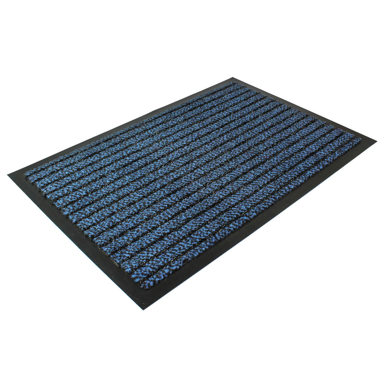 Ultralux Scraper Entrance Mat, Polypropylene Fibers and Anti-Slip Vinyl  Backed Indoor Entry Rug Doormat, Blue