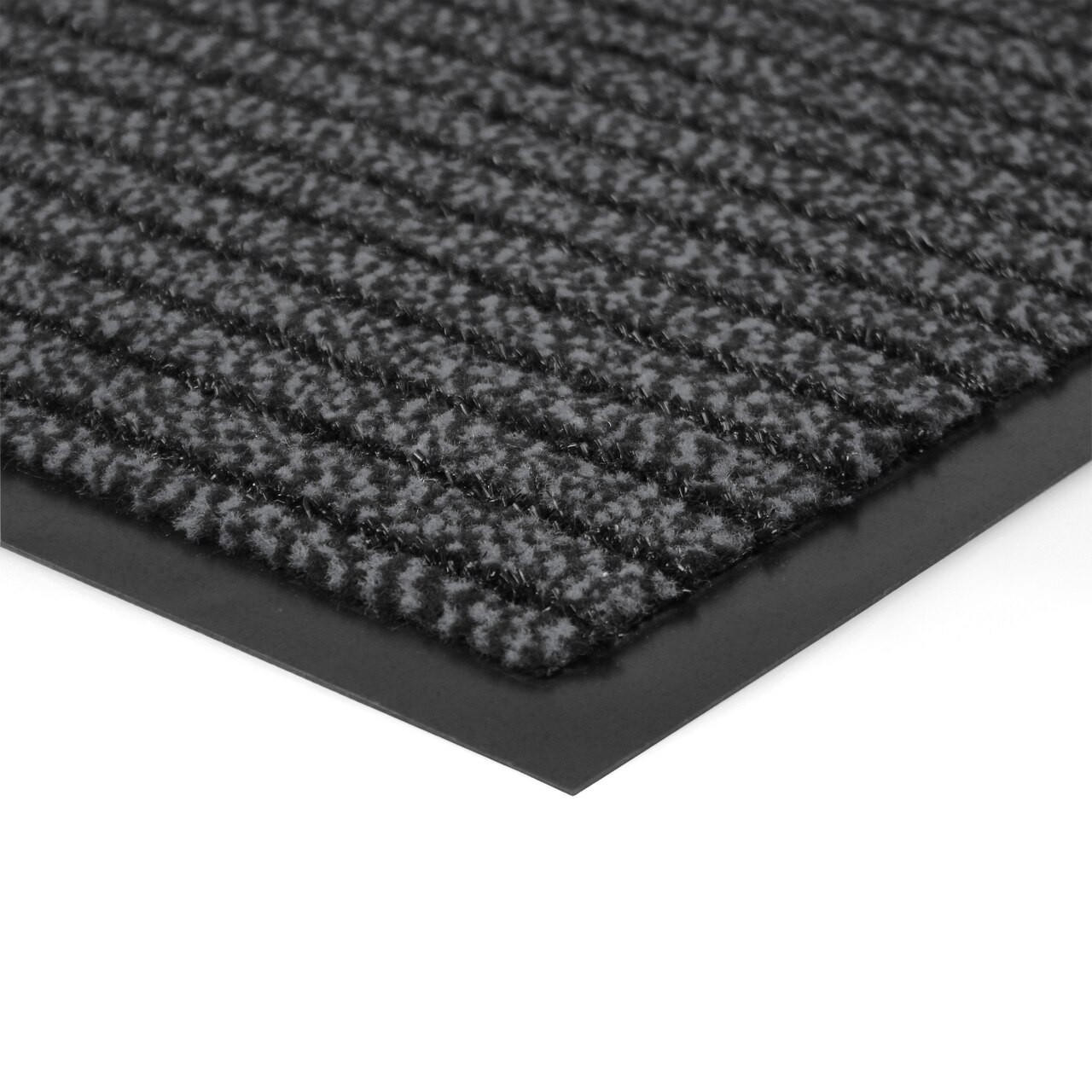 Ultralux Scraper Entrance Mat, Polypropylene Fibers and Anti-Slip Vinyl  Backed Indoor Entry Rug Doormat, Gray