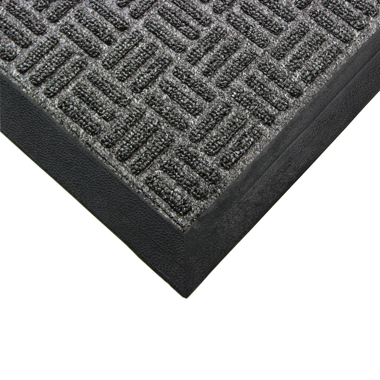 Ultralux Premium Indoor Outdoor Entrance Mat, Absorbent, Strong, Anti-Slip Entry  Rug Heavy Duty Doormat, Dark Gray