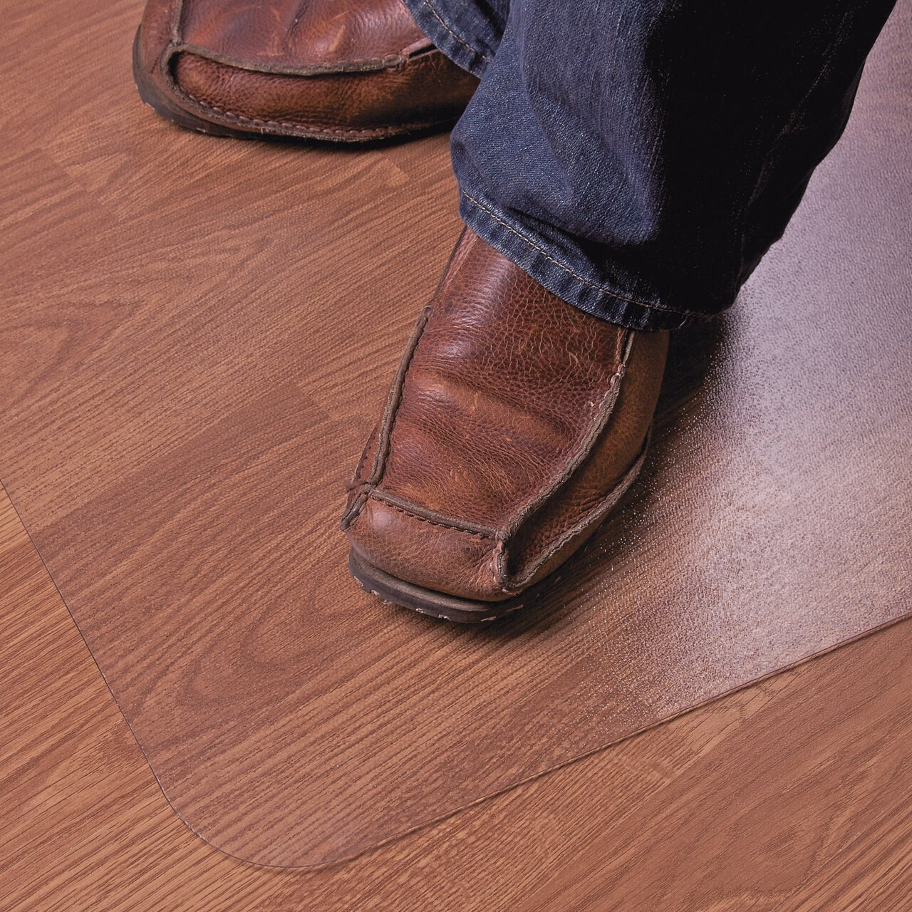 Cleartex UnoMat Anti Slip Chair Mat for Polished Hard Floors Very Low Pile Carpets and Carpet Tiles Lipped
