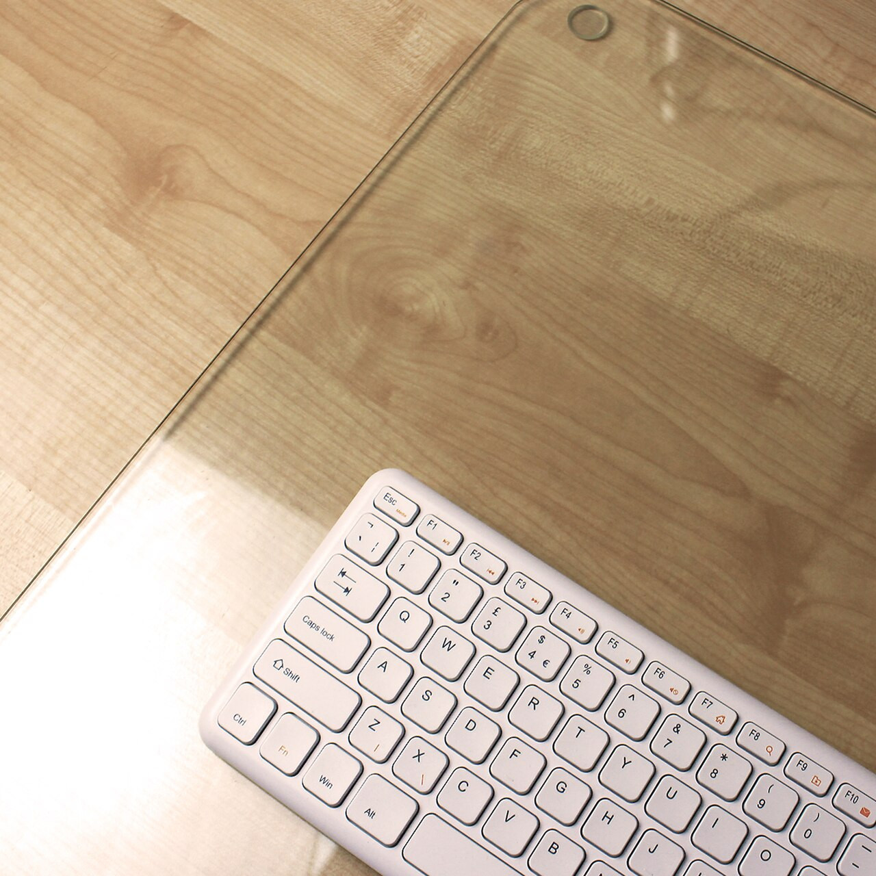 20 x 36 Tempered Glass Desk Mat to Protect Your Desk - Clear Desk Mat for  Desktop 