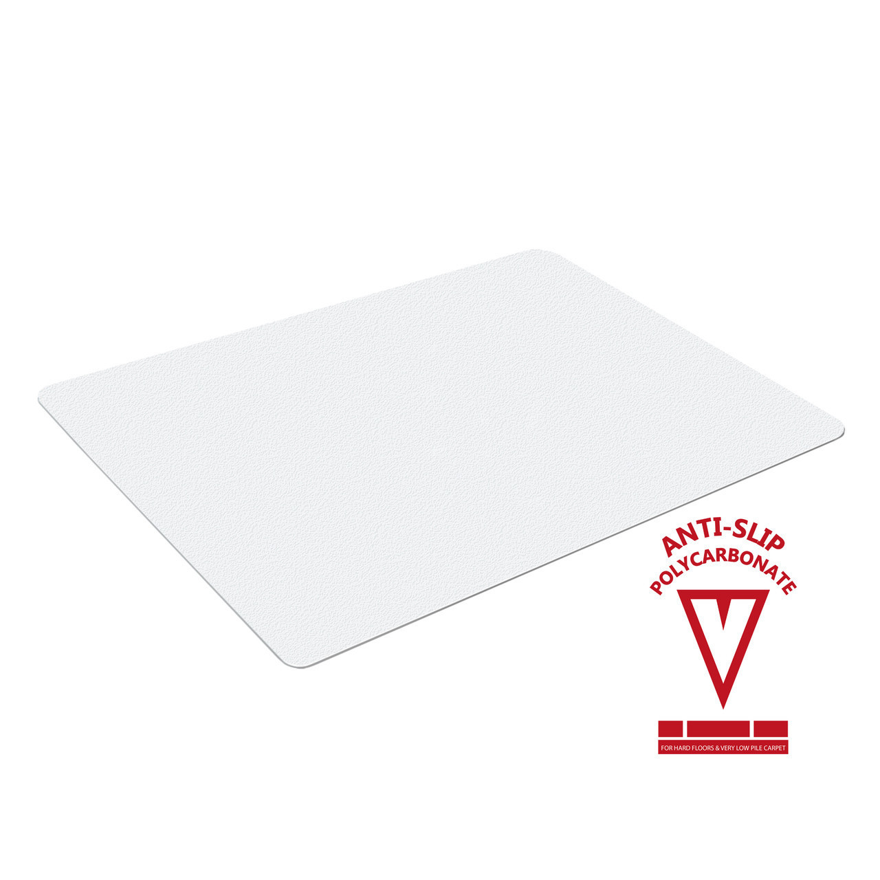 Marvelux Anti-Slip Backed Polycarbonate Chair Mat for Hard Floors and Very  Low Pile Carpets, Rectangular Floor Protector, Hardwood Floor Protector