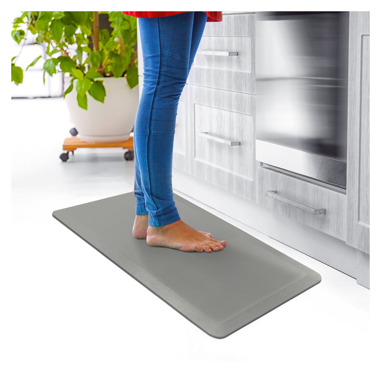 Ultralux Premium Anti-Fatigue Floor Comfort Mat | Durable Ergonomic  Multi-Purpose Non-Slip Standing Support Pad | 3/4 Thick | Gray
