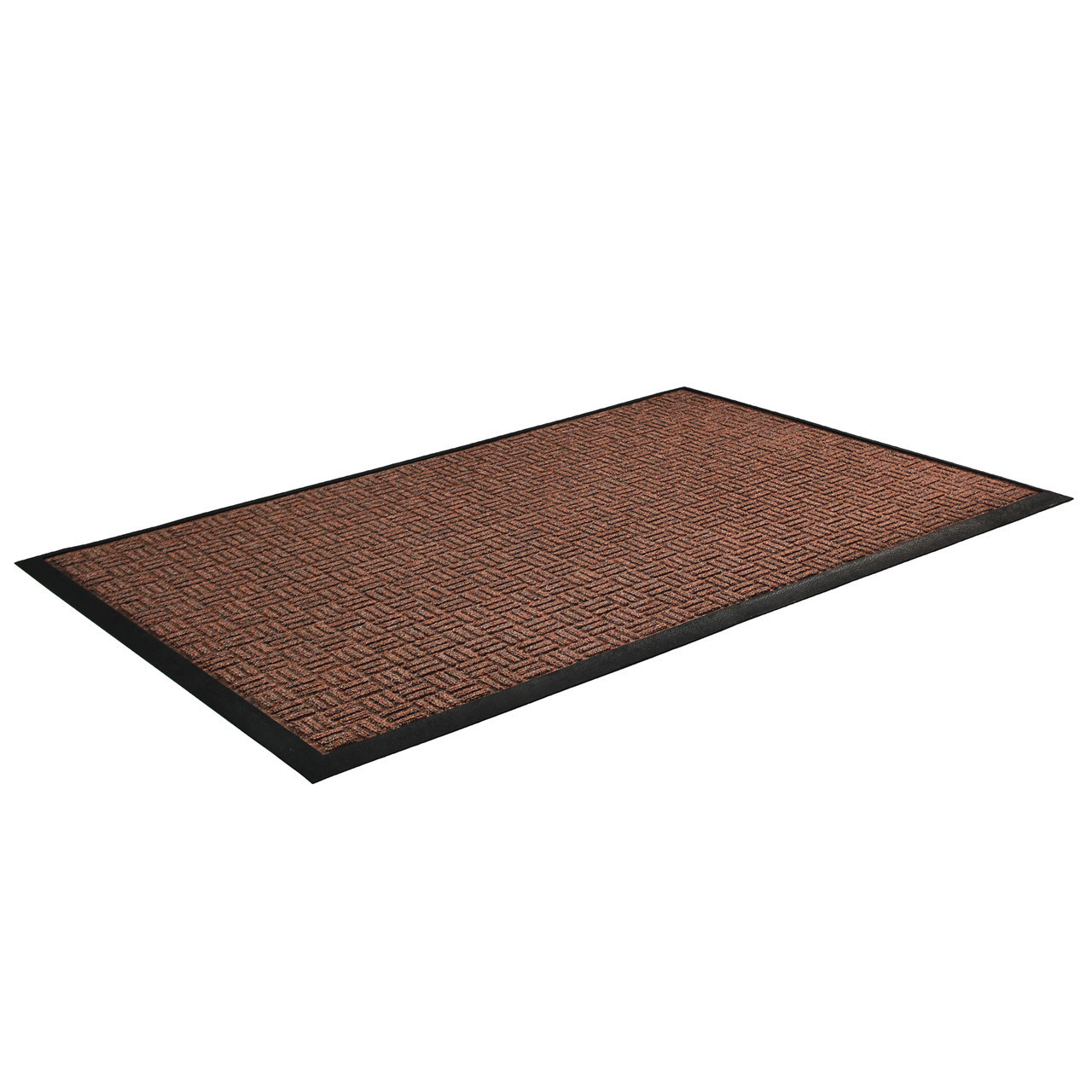 Ultralux Premium Indoor Outdoor Entrance Mat, Absorbent, Strong, Anti-Slip Entry  Rug Heavy Duty Doormat, Brown
