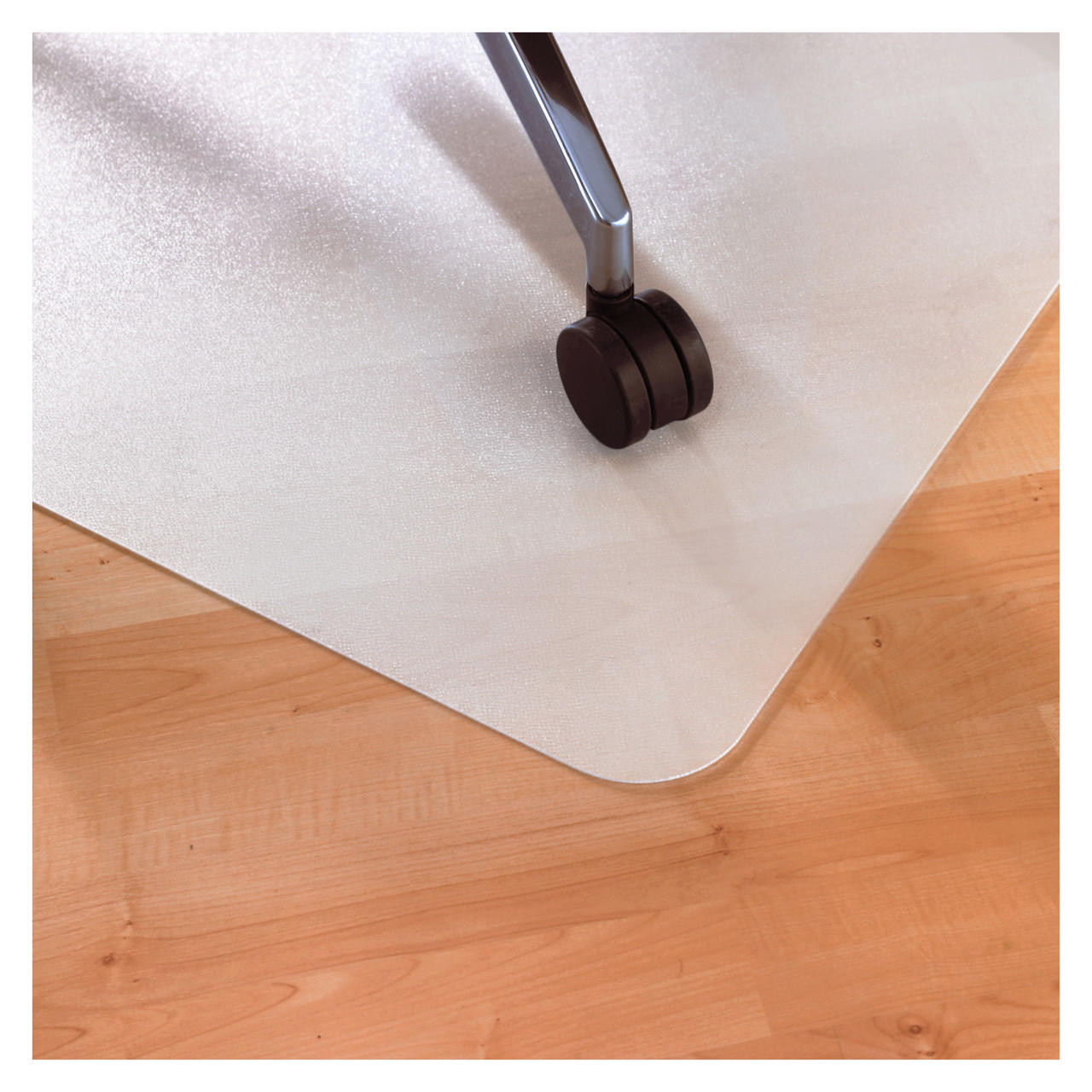 Marvelux Anti-Slip Polypropylene Chair Mat for Hard Floors 29 x 46 |  White Office Floor Protector with Non-Slip Backing | Rectangular Floor