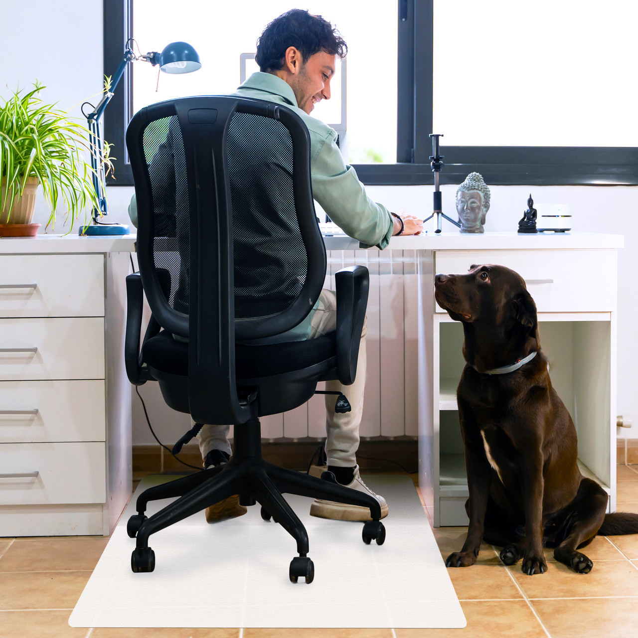 Marvelux Anti-Slip Polypropylene Chair Mat for Hard Floors 29 x 46, White Office  Floor Protector with Non-Slip Backing, Rectangular Floor Protector, Shipped  Flat, Eco-Friendly