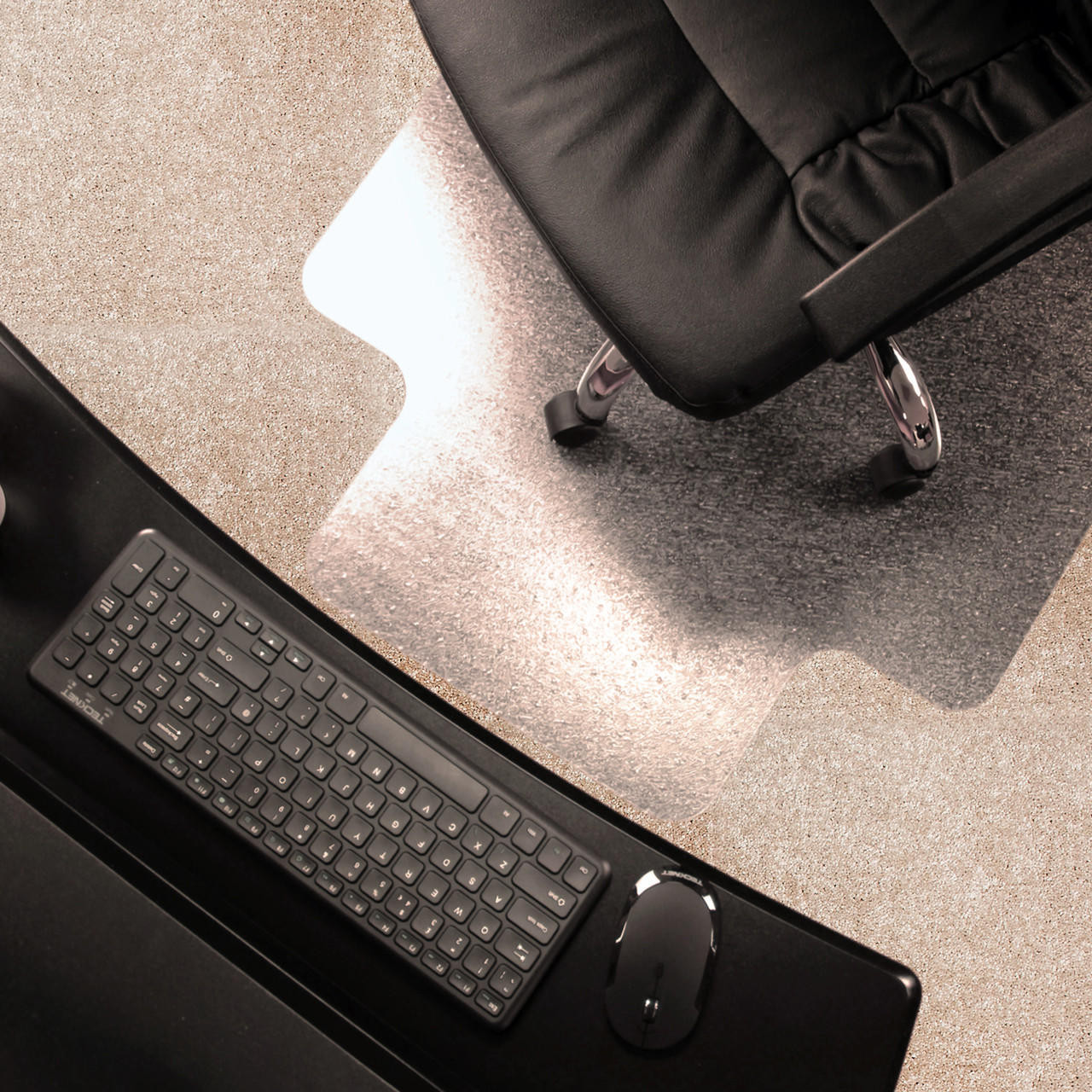 Marvelux Enhanced Polymer EcoFriendly Lipped Chair Mats for Standard Pile Carpets (3/8" Thick