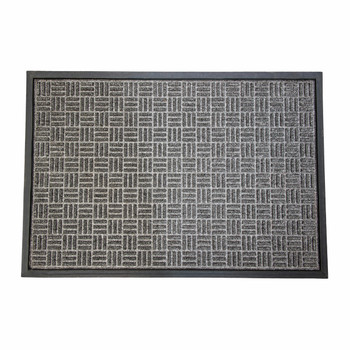 Ultralux Premium Indoor Outdoor Entrance Mat | Absorbent, Strong, Anti-Slip Entry Rug Heavy Duty Doormat | Dark Gray 